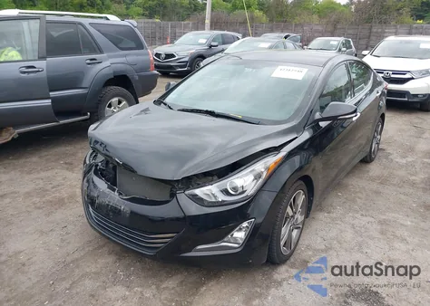 2014 Hyundai Elantra Limited из США, поврежденный, VIN 5NPDH4AE4EH533992